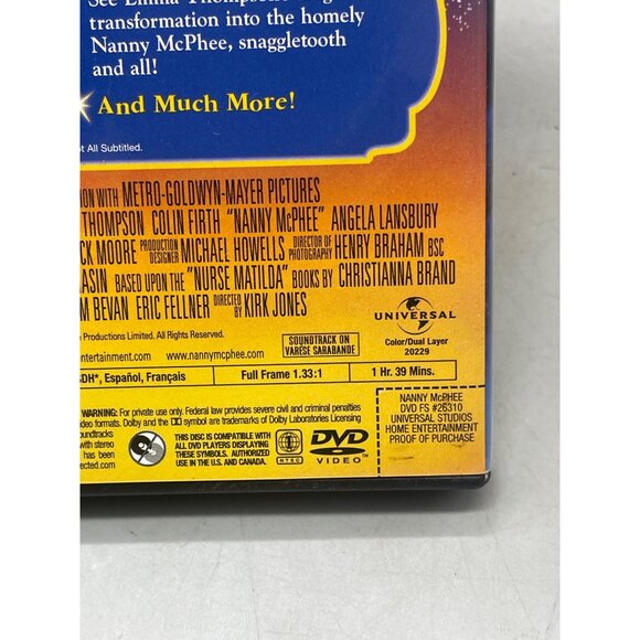 Nanny McPhee DVD Universal Studios 2005 English Full Screen Rated PG READ - Picture 5 of 7